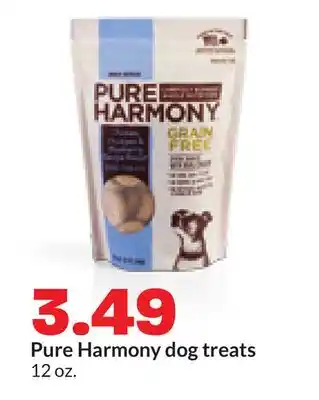 Hy-Vee Pure Harmony dog treats offer