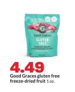 Hy-Vee Good Graces gluten free freeze-dried fruit offer