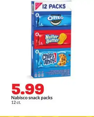 Hy-Vee Nabisco snack packs offer