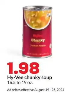 Hy-Vee Hy-Vee chunky soup offer