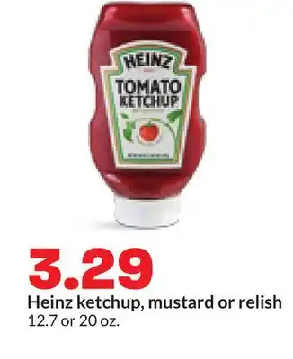 Hy-Vee Heinz ketchup, mustard or relish offer