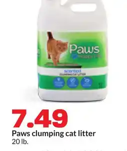 Hy-Vee Paws clumping cat litter offer