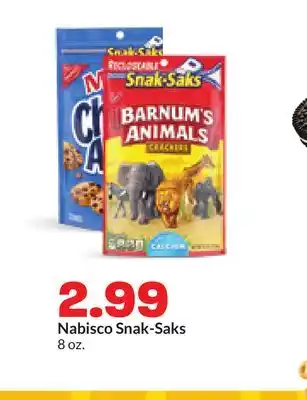 Hy-Vee Nabisco Snak-Saks offer