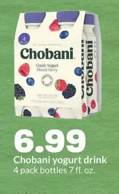 Hy-Vee Chobani yogurt drink offer