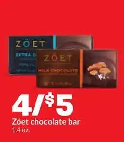 Hy-Vee Zöet chocolate bar offer