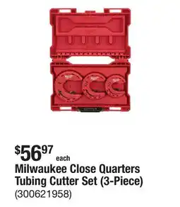 The Home Depot Milwaukee Close Quarters Tubing Cutter Set (3-Piece) offer