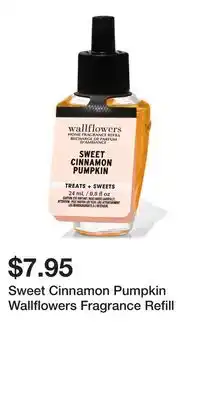 Bath & Body Works Sweet Cinnamon Pumpkin Wallflowers Fragrance Refill offer