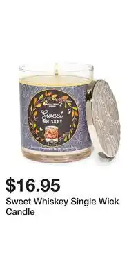 Bath & Body Works Sweet Whiskey Single Wick Candle offer