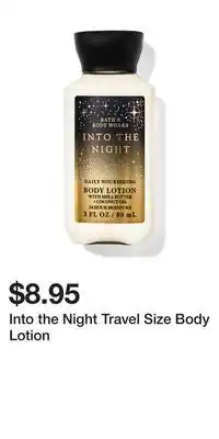 Bath & Body Works Into the Night Travel Size Body Lotion offer