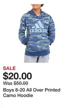 Belk Boys 8-20 All Over Printed Camo Hoodie offer