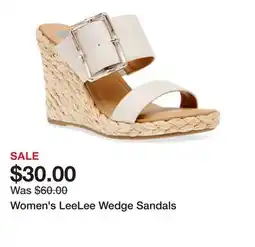 Belk Women's LeeLee Wedge Sandals offer