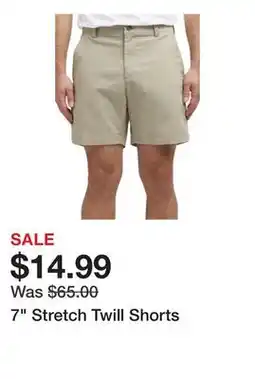 Belk 7 Stretch Twill Shorts offer