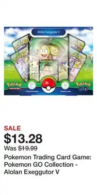 Game Stop Pokemon Trading Card Game: Pokemon GO Collection - Alolan Exeggutor V offer