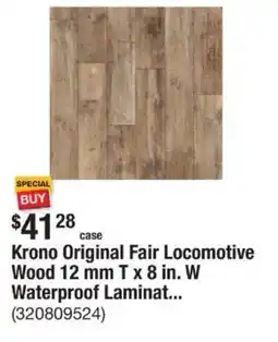 The Home Depot Krono Original Fair Locomotive Wood 12 mm T x 8 in. W Waterproof Laminat... offer