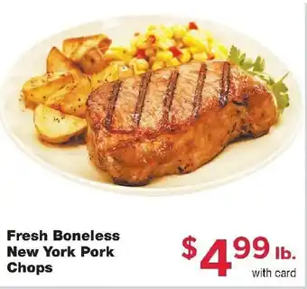 Family Fresh Market Fresh Boneless New York Pork Chops offer