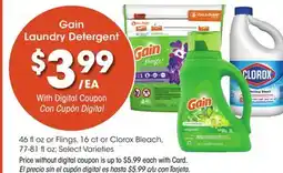 Ralphs Gain Laundry Detergent offer