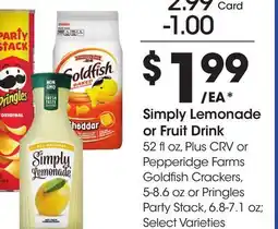 Ralphs Simply Lemonade or Fruit Drink offer