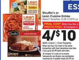 Ralphs Stouffer's or Lean Cuisine Entrée offer