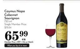 Pavilions Caymus Napa Cabernet Sauvignon offer