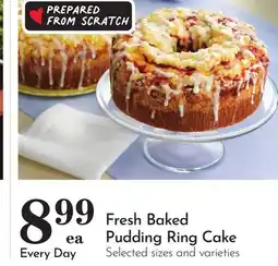 Pavilions Fresh Baked Pudding Ring Cake offer