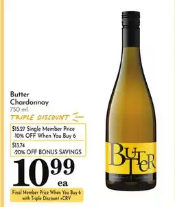 Pavilions Butter Chardonnay offer