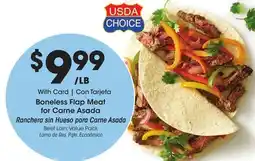 Ralphs Boneless Flap Meat for Carne Asada Ranchera offer