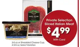 Ralphs Private Selection Sliced Italian Meat offer