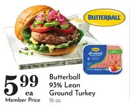 Pavilions Butterball 93% Lean Ground Turkey offer
