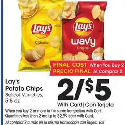 Ralphs Lay's Potato Chips offer
