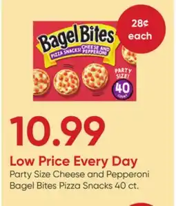 Stater Bros Party Size Cheese and Pepperoni Bagel Bites Pizza Snacks offer