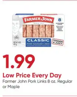 Stater Bros Farmer John Pork Links offer