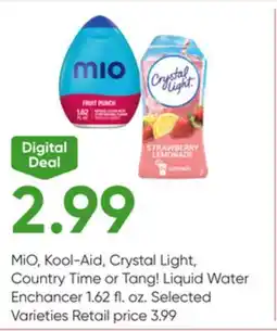 Stater Bros MiO, Kool-Aid, Crystal Light, Country Time or Tang! Liquid Water Enchancer offer