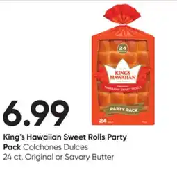 Stater Bros King's Hawaiian Sweet Rolls Party Pack offer