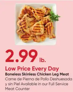Stater Bros Boneless Skinless Chicken Leg Meat offer