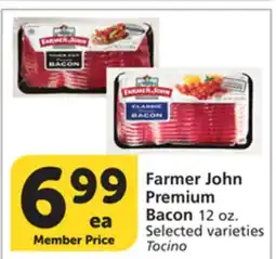 Albertsons Farmer John Premium Bacon offer