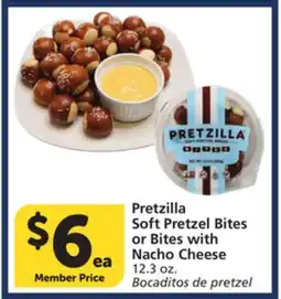 Albertsons Pretzilla Soft Pretzel Bites or Bites with Nacho Cheese offer