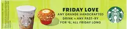 Albertsons ANY GRANDE HANDCRAFTED DRINK offer