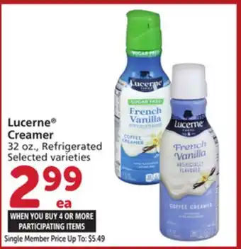 Albertsons Lucerne Creamer offer