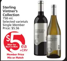 Vons Sterling Vintner's Collection offer