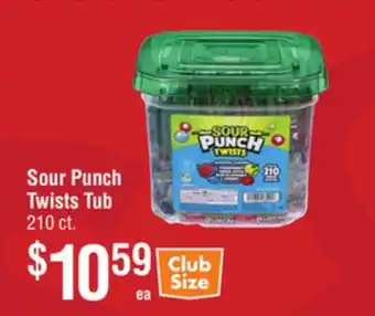 Smart & Final Sour Punch Twists Tub offer