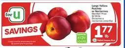 Vons Large Yellow Peaches or Nectarines offer
