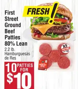 Smart & Final First Street Ground Beef Patties 80% Lean offer