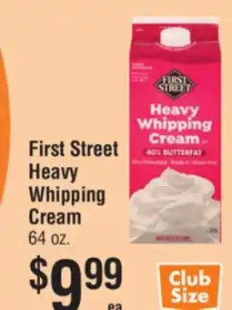 Smart & Final First Street Heavy Whipping Cream offer