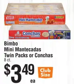 Smart & Final Bimbo Mini Mantecadas Twin Packs or Conchas offer