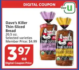 Vons Dave's Killer Thin-Sliced Bread offer