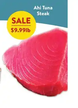 Fresh Thyme Ahi Tuna steak offer