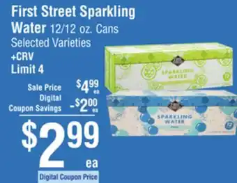 Smart & Final First Street Sparkling Water offer