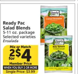Vons Ready Pac Salad Blends offer