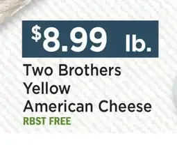 Heinen's Two Brothers Yellow American Cheese offer