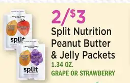 Heinen's Split Nutrition Peanut Butter & Jelly Packets offer